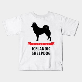 I Love My Icelandic Sheepdog Kids T-Shirt